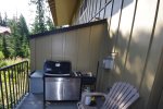 Private Balcony with Gas BBQ of Chalet 114